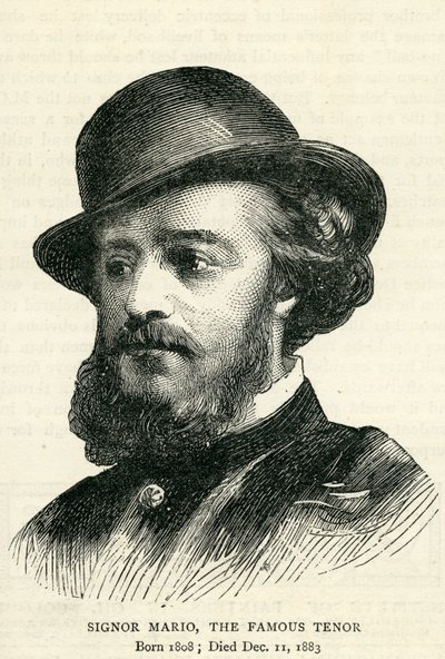 Signor Mario, Ilustración para The Graphic, 22 de diciembre de 1883 de English School